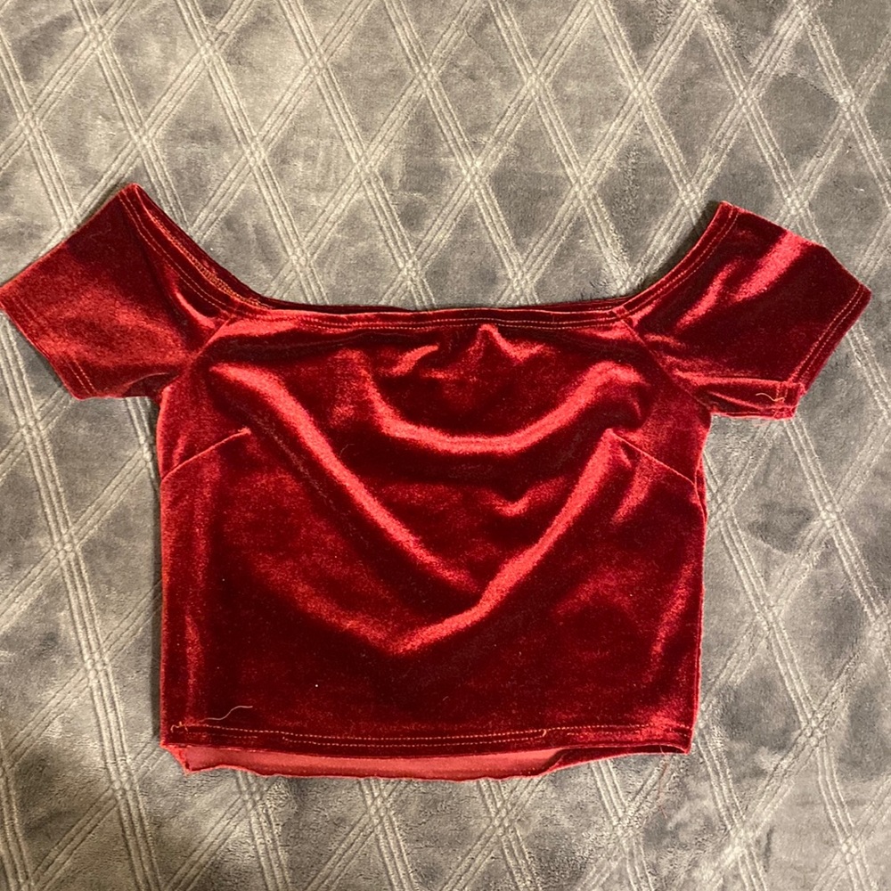 red velvet top